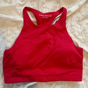 Outdoor Voices Women's Coral Red Sports Bra